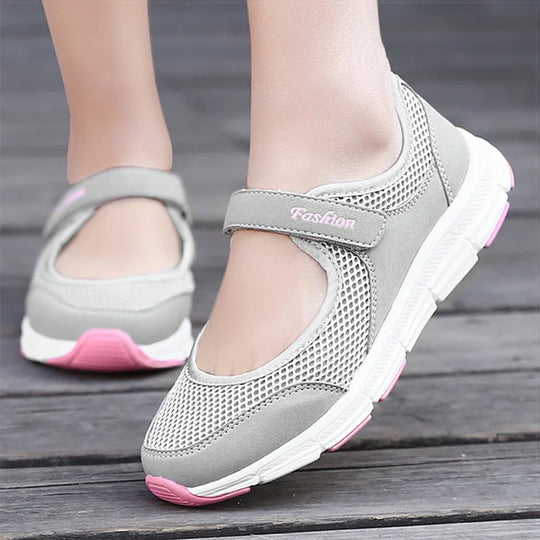 Zapatos de Mujer, zapatos vulcanizados transpirables, Zapatillas blancas para Mujer, zapatos informales superligeros para Mujer, Zapatillas planas para Mujer 2021
