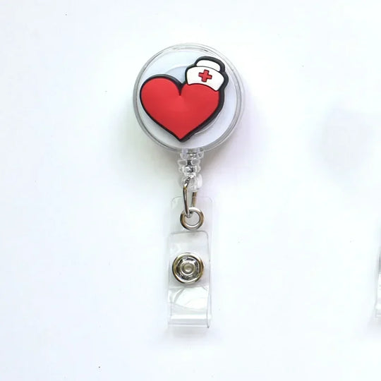 Porta Tarjeta / Gafete de trabajo, carretes de insignia retráctiles de dibujos animados.