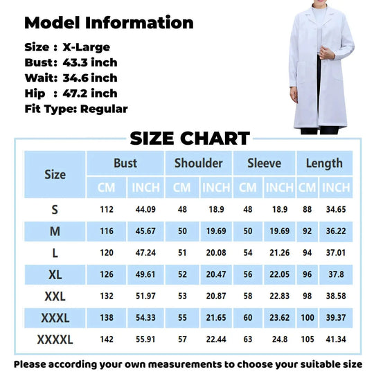 Bata de laboratorio para médico, monos de enfermera de química universitaria, bata blanca, uniforme de médico de manga larga para mujer, manga corta para hombre MedSurgery Store For Digital Health