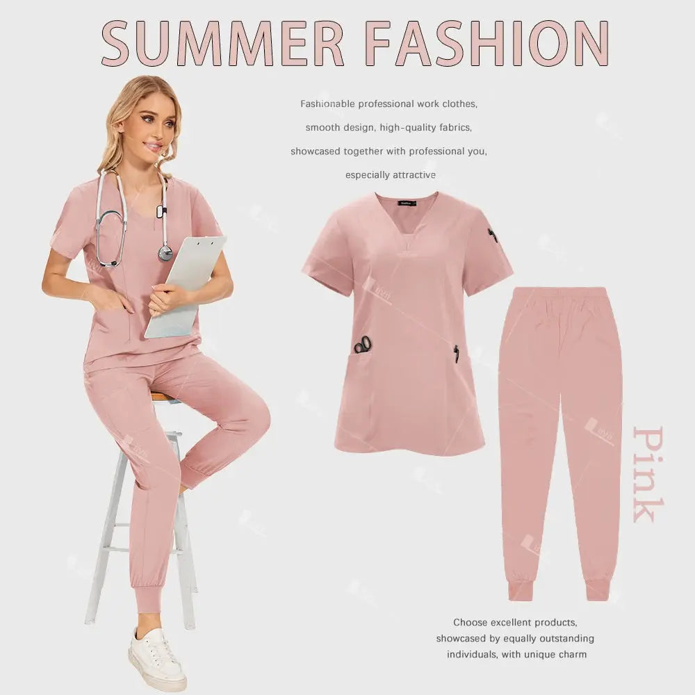 Venta al por mayor de uniformes médicos, traje para correr, conjunto de gomas para médico y enfermera, ropa de trabajo quirúrgica para Hospital, trajes multicolores para mujer dsers-fulfillment-service