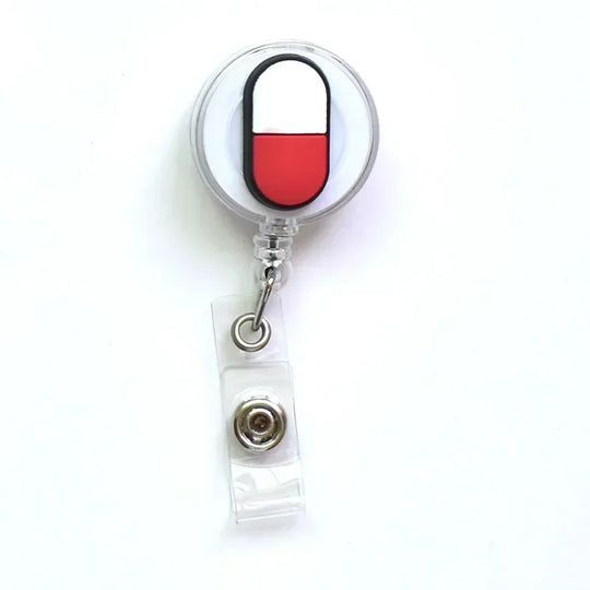Porta Tarjeta / Gafete de trabajo, carretes de insignia retráctiles de dibujos animados.