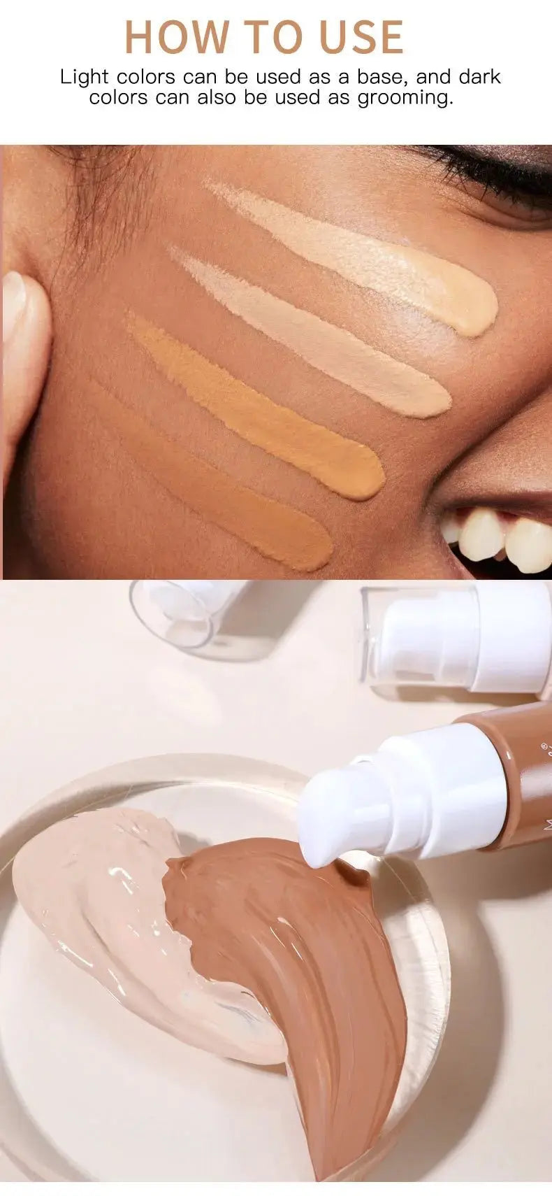 Base líquida Corrector efectivo Maquillaje resistente al agua y al sudor Cosméticos profesionalesMedSurgery Store For Digital HealthMedSurgery Store For Digital Health1005007344865985 - 1010Base líquida Corrector efectivo Maquillaje resistente al agua y al sudor Cosméticos profesionales