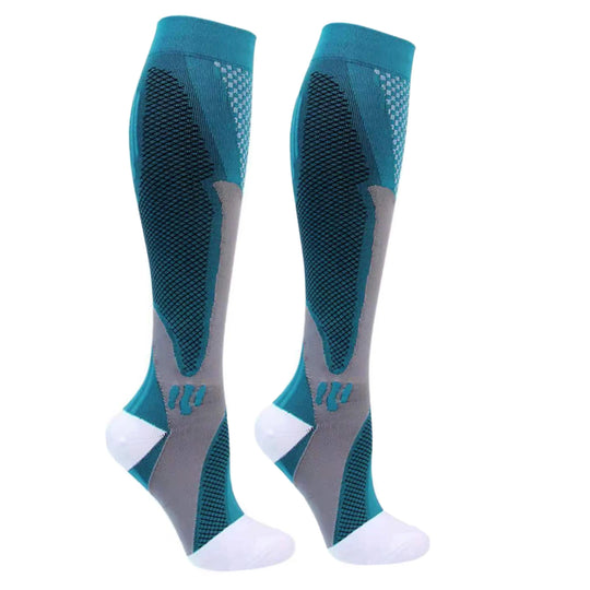 Compression Socks for Men and Women - Varicose Veins Support, Crew Length, Ideal for Travel, Nursing, and Crossfit, EU Sizes 36-50