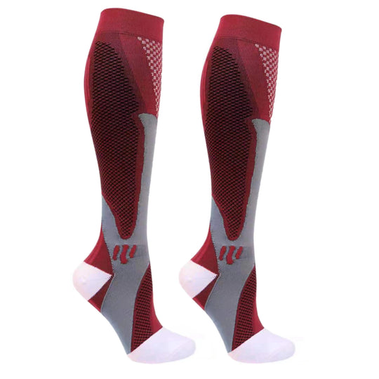 Compression Socks for Men and Women - Varicose Veins Support, Crew Length, Ideal for Travel, Nursing, and Crossfit, EU Sizes 36-50