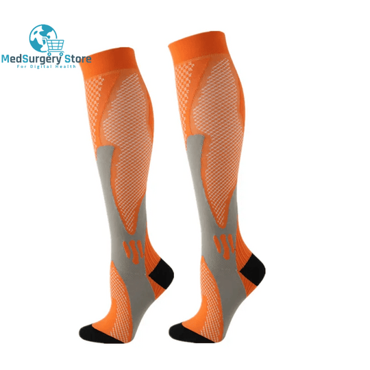 New Compression Socks Men Women Varicose Veins Compression Golfs Crew Middle Tube Crossfit Travel Nurse Socks EU 36-50 Meias