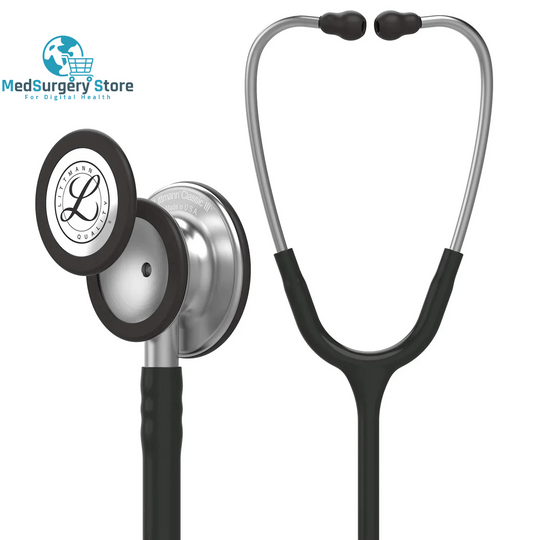 3M Littmann Classic III Monitoring Stethoscope 5620 Black Tube Stainless Stem and Headset for Doctor Nurse Health Care