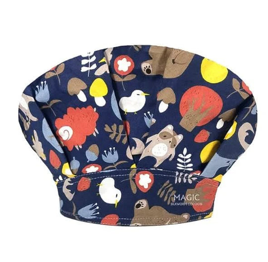 🧢Gorro Quirúrgico Unisex de Algodón – Estampados Divertidos de Animales | Ajustable, Transpirable y Profesional.