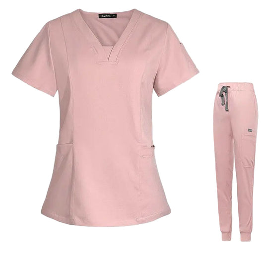 V - neck Split Surgical Gown Suit Female Short - sleeved NurseApparel & AccessoriesCJdropshippingMedSurgery Store For Digital HealthCJTZ153517208HSPinkXSV - neck Split Surgical Gown Suit Female Short - sleeved Nurse