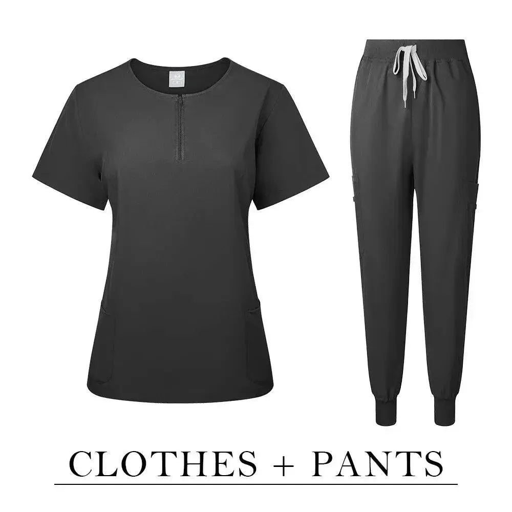 Surgical Uniform Women'S Care Set Top Pants Medical Scrub Clinical Beauty Salon Hospital Setnurse Hospital